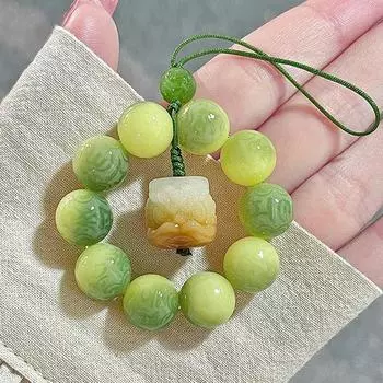 Four-Treasure Six-Word Proverb Ancient Style Phone Lanyard Women S Bag Hanging Chain Jewelry Gift