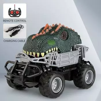 Four-Way Remote Control Car Dinosaur Shape Children S Toys Off-Road Biggie Climbing Racing