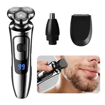 Fowod 3в1 премиум-класса водонепроницаемый умный светодиодный дисплей универсальная машинка для стрижки волос триммер для волос в носу