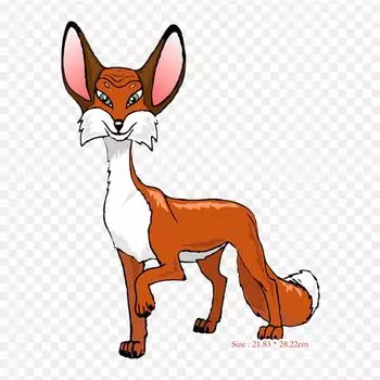 Fox Gif термопереносная печать виниловые нашивки наклейки для одежды DIY аппликации моющиеся нашивки