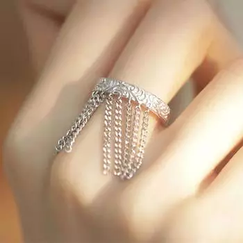 Foxanry кольцо с кисточкой для женщин, модные минималистичные креативные свадебные украшения для невесты, аксессуары, подарки 17mm золотой