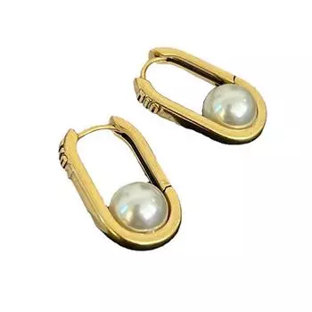 Foxanry модные элегантные жемчужные серьги для женщин, пары, простые геометрические серьги, предотвращающие аллергию, модные ювелирные изделия, подарки