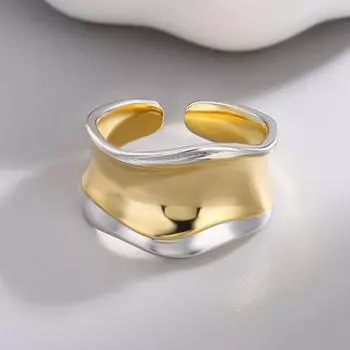 Foxanry нерегулярное геометрическое кольцо для женщин, модные минималистичные преувеличенные украшения для дня рождения, аксессуары, подарки 17mm серебряный