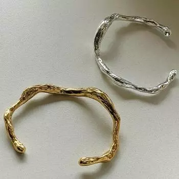 Foxanry нерегулярный геометрический браслет для женщин, новая мода, минималистичный ювелирный подарок для помолвки, подарки, оптовая продажа 18cm золотой