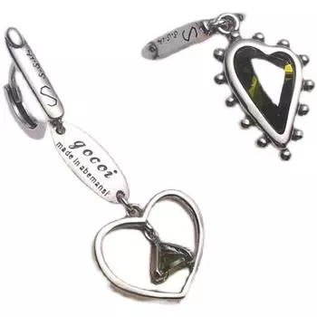 Foxanry предотвращают аллергию, асимметричные серьги в форме сердца с подвесками для женщин и девочек, простые геометрические серьги ручной работы, новые вечерние ювелирные изделия, подарки as Shown серебряный