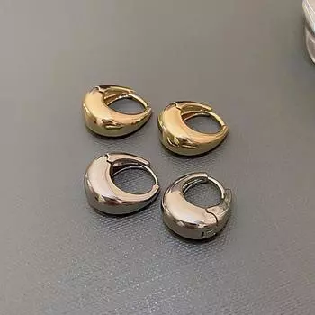 Foxanry предотвращают аллергию геометрические серьги для женщин и девочек, модные минималистичные легкие роскошные ювелирные изделия для помолвки, подарки 8mm золотой