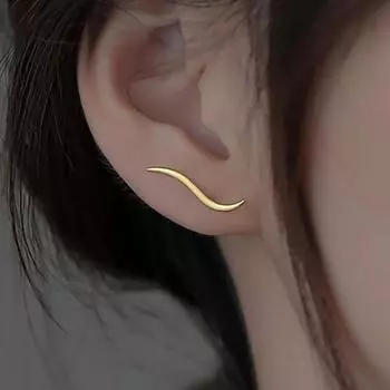 Foxanry предотвращают аллергию, геометрические серьги для женщин, модные минималистичные креативные ювелирные аксессуары для юбилейной вечеринки, подарки 8mm золотой