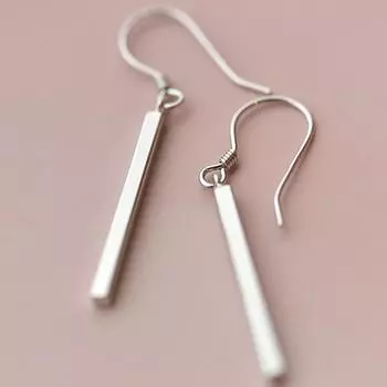 Foxanry предотвращают аллергию, геометрические серьги-подвески для женщин и девочек, модные минималистичные классические ювелирные изделия на день рождения, подарки 8mm серебряный