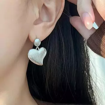 Foxanry Scrub Love Heart геометрические серьги для женщин модные классические винтажные свадебные украшения для невесты аксессуары подарки