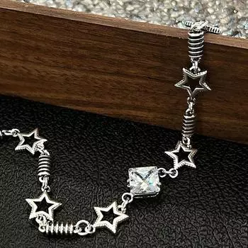 Foxanry сверкающие циркониевые полые браслеты для женщин, пары, модные, элегантные, креативные ювелирные аксессуары, подарки