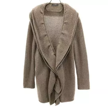 FOXEY knit coat F Ash brown Women Used