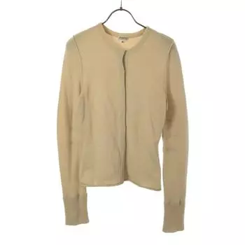 FOXEY Made in Japan 100% cashmere Long sleeve knit cardigan 40 beige Women Used