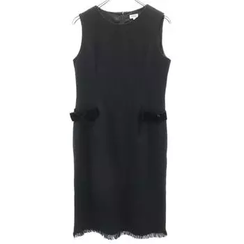 FOXEY made in Japan No sleeve one piece 38 black Women Used