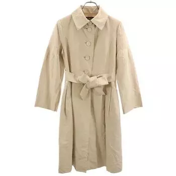 FOXEY Made in Japan Silk Long coat F Beige Women Used