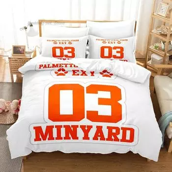 Foxhole Court Palmetto State Bedding Set Single Twin Full Queen King Size Bed Set Aldult Kid Bedroom Duvetcover Set Kawaii EU Single 135x200cm