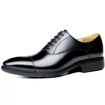 Foxsense Деловые кожаные туфли Натуральная внутренняя Премиум размер Мужская обувь, Обувь, Кожа, Кроссовки с прямым мыском, Дышащие, Броги, Удобные,
