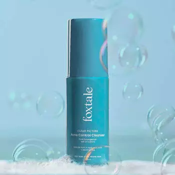 Foxtale 2% по массе средство для умывания с салициловой кислотой для жирной и склонной к акне кожи, с ниацинамидом и гиалуроновой кислотой, очищающее средство для контроля жирности и прыщей, 100 мл