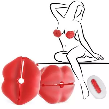 FOXWAND Сосок Сосок Сосок Тесный Контакт 10 Мощных Вибраций Пульт 10м 4 Регулируемых Зажима Тихий USB Сделан из Жидкого Компактный Сдержанный Взрослый