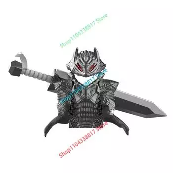 FQ101 Аниме Мультфильм ТВ Кирпичи Куклы Berserk Guts Строительные блоки для детей Сборка игрушек Коллекционирование Подарков на День Рождения Модель