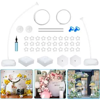 FQIPEI Комплект для изготовления арок из воздушных шаров, гибкая стойка, основание для воздушных шаров, свадебная вечеринка, открытие, празднование, событие, украшение, арка из воздушных шаров 1,5 м и 2,5 м