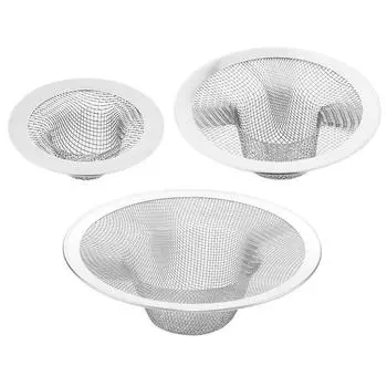 fr 2 шт. сливной фильтр для ванной комнаты из нержавеющей стали, сливная сетка для раковины, сетчатый фильтр для канализации 7cmStainless Steel Sink Drain Plug Strainer