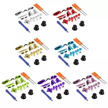 fr Бампер, триггерная кнопка D-pad LT RT, комплект кнопок, однотонный для управления Xbox One Elite серебряный