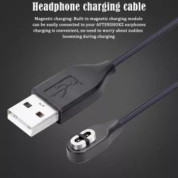 fr Кабель для зарядки наушников для AfterShokz Aeropex AS800/OpenComm ASC100 Charger 100cm
