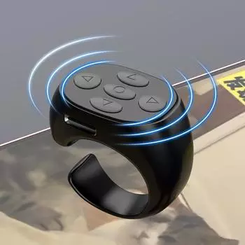 FR Page Turner для Kindle Kobo Bluetooth E-Reader Clicker Camera Finger Clicking Device Автоматический пульт дистанционного управления для iPad розовый