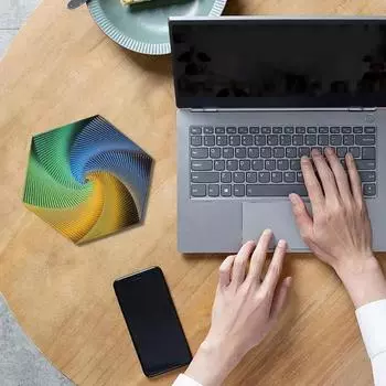 Fractal Fidget Hexagon 3D Fidget Toys Красочные Fidget Cube Сенсорные игрушки Вращающаяся игрушка для снятия стресса, беспокойства, расслабляющая игрушка Fidget в подарок S