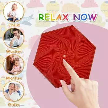 Fractal Fidget Hexagon 3D Printed Anxiness stress Treatment Kids Pocket Size Travel Adults Hexagon Sensory Toy Mindful Meditation Tool