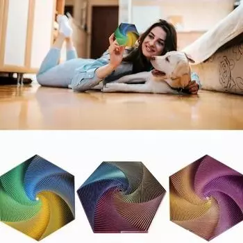 Fractal Fidget Hexagon Decompression Toys 3D Printing Desktop Anti-Stress Relief Toy Детский подарок на день рождения Геометрическая игрушка Fidget A2