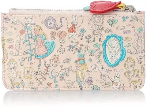 Фрагментный чехол Мини-кошелек Алиса в Стране Чудес [Tsumori Chisato] розовый