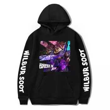 FragPunk университетские толстовки с капюшоном мужские женские модные повседневные пуловеры студенческие толстовки Harajuku Streetwear XS чёрный