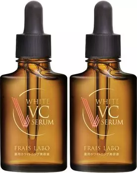 FRAIS LABO White VC Serum 30 мл x2 флакона FRAIS LABO Vitamin C derived Whitening Serum Formula Включая серийный номер [Официальный] Квази-лекарство