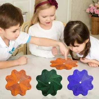 Фрактальный цветок Fidget, 3D-печать, снятие стресса, тревога, дети, взрослые, карманный размер зелёный