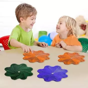 Фрактальный цветок-фиджет, напечатанный на 3D-принтере, для снятия тревожности и стресса, для детей и взрослых, карманный размер, дорожная спиральная волнистая кромка, сенсорная игрушка, инструмент для осознанной медитации зелёный