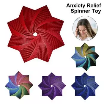 Фрактальный Непоседа Восьмиугольник 3D Печатный Тревога Снятие Стресса Дети Взрослые Карманный Размер Путешествия