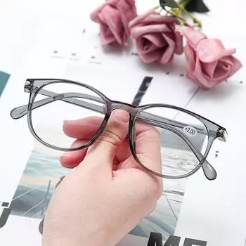 Frame +1.0~+4.0 Optical Reading Glasses Anti-Radiation Women s Reading Glasses Presbyopic Glasses grey-+300