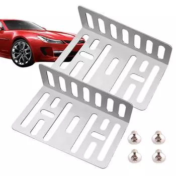 Frame 2 Din Car Radio Installation Kit Mounting Universal Accessories Holder Support 2 Bracket 4 Screw Installation Kit CHINA