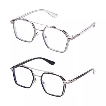Frame Anti-blue Light Glasses Blocking Glasses Computer Eyeglasses Anti Radiation protection прозрачный/серебряный