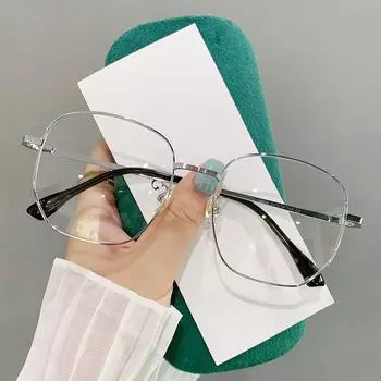 Frame Gold Wire Anti-Blue Light Glasses Frame Myopia Female Big Face Sven Glasses Frame Male Can Be Equipped With Myopia 8819