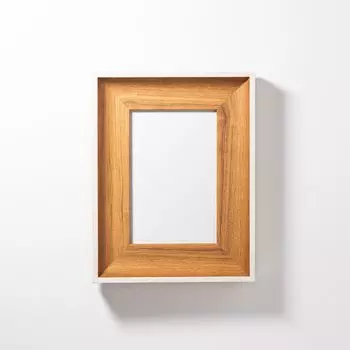 FRAME SHIROYAMA 3443 Frame Air Frame Resin Frame Simple Stylish Interior Poster Photo Picture Panel Frame Beige White A3