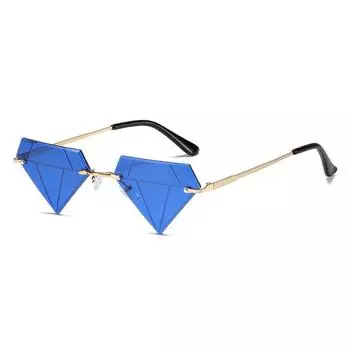 Frameless Sunglasses, Personalized Street Show Diamond Glasses, Hip-Hop Sunglasses regular оранжевый