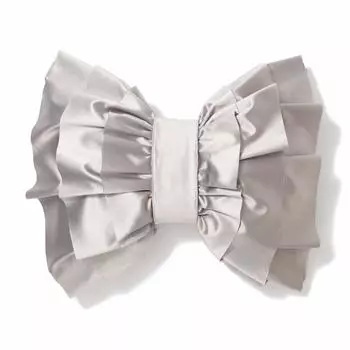 Francfranc Cushion Lily светло-серая лента 350450 мм серый