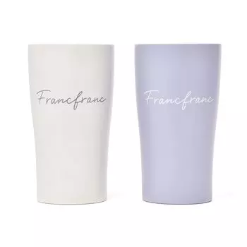 Francfranc GS Парный стакан НАТУРАЛЬНЫЙ Нержавеющая сталь стакан вакуумный двойной структуры подарок