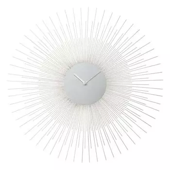 Francfranc Sonne Настенные часы Серебряные настенные часы Интерьер серебряный