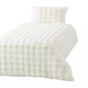 Francfranc WARMY Pocomocofur Duvet Cover Single White 2024 Model