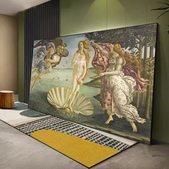 Франция «Рождение Венеры», холст, живопись, винтажные религиозные произведения, настенный постер и принты, украшения для гостиной, дома 21x30cm No Frame белый