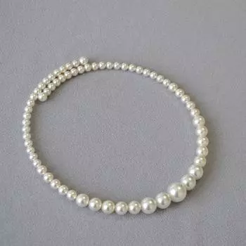 Французская элегантность, круглый, яркий жемчуг, простая мода, высокое чувство, не выцветает, воротник, ожерелье, чокер