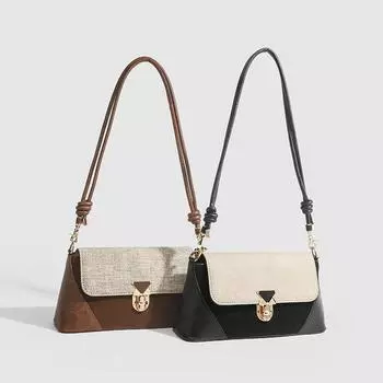 Французская атмосфера Нишевая женская сумка Осенняя литературная нежная сумка подмышкой Универсальная сумка через плечо для поездок на работу